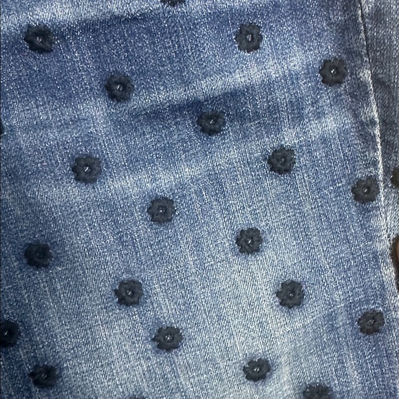 Driftwood Jackie skinny jeans with flower polka dot pattern - Picture 3 of 5